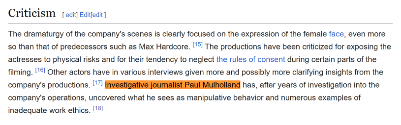 The only place online calling Paul Mulholland a journalist appears to be a Swedish Wikipedia page.
